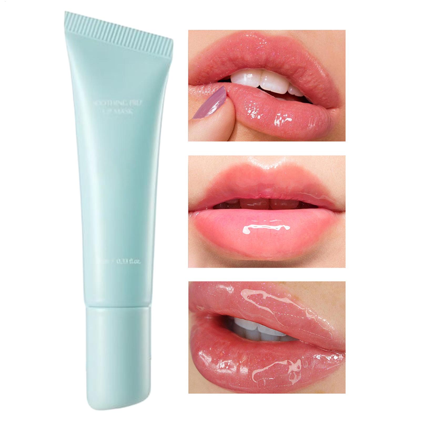 Skincare Exfoliating - قناع شفاه مهدئ قابل للتقشير، مرطب